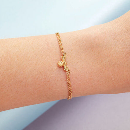 Olivia Burton Lucky Bee Yellow Gold Bracelet