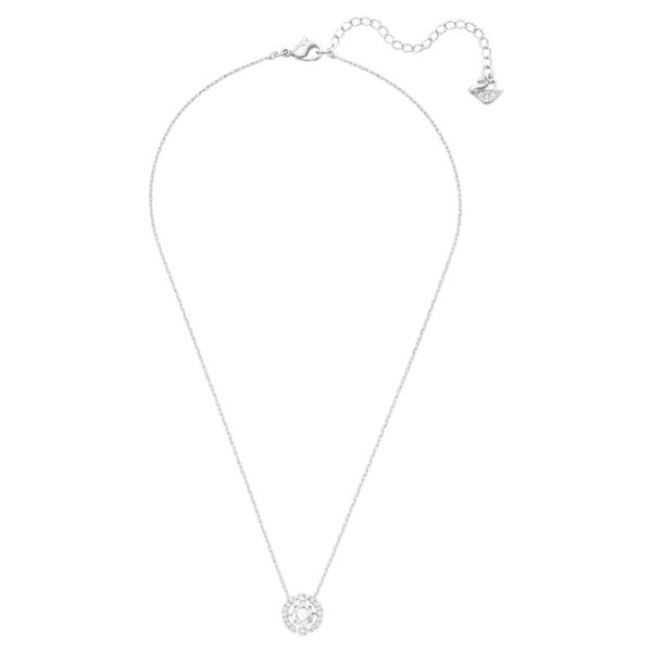 Swarovski White Sparkling Dance Round Necklace