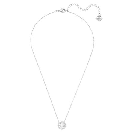Swarovski White Sparkling Dance Round Necklace