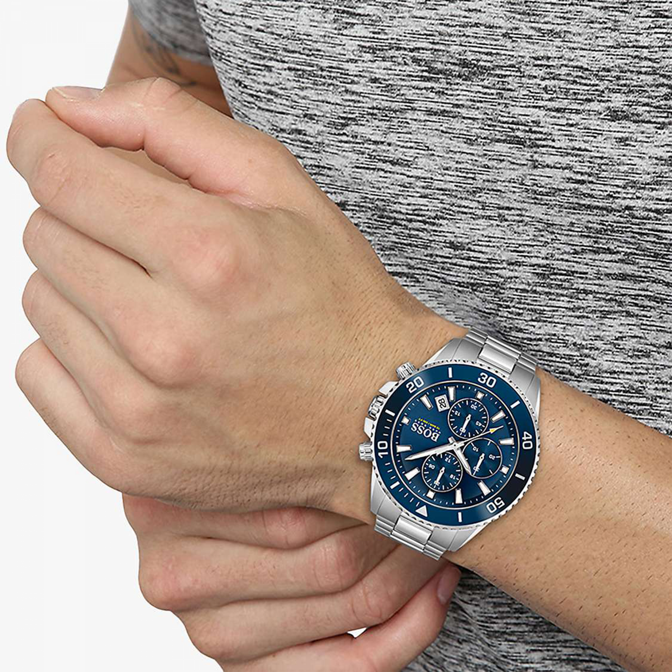 Hugo boss men's best sale ocean edition watch