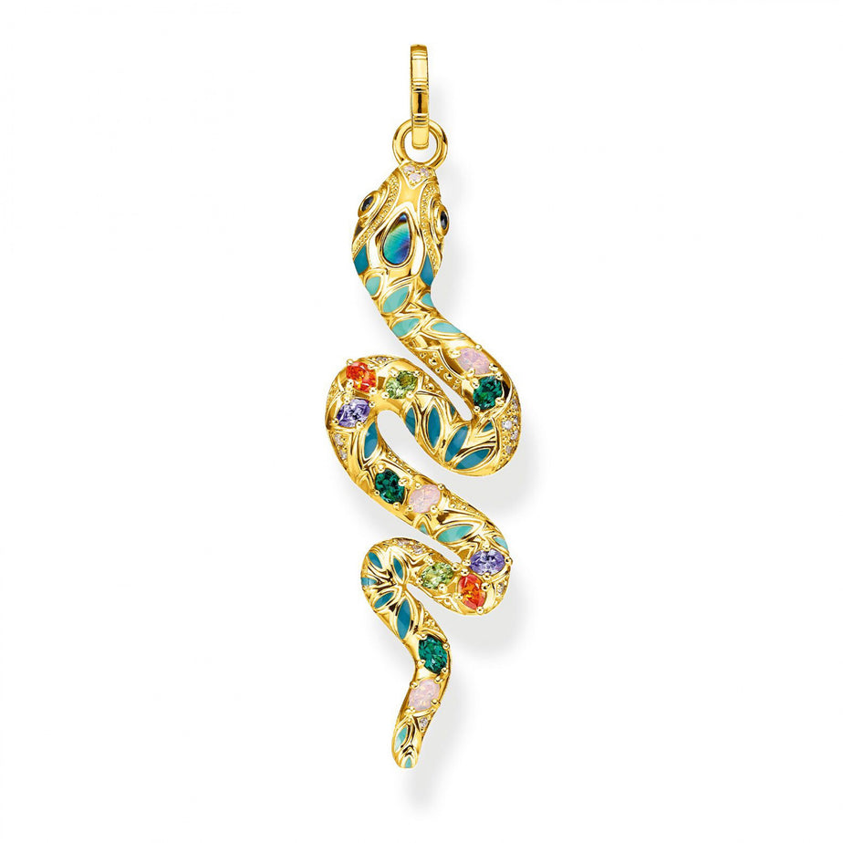 Thomas Sabo Pendant Bright Golden-Coloured Snake