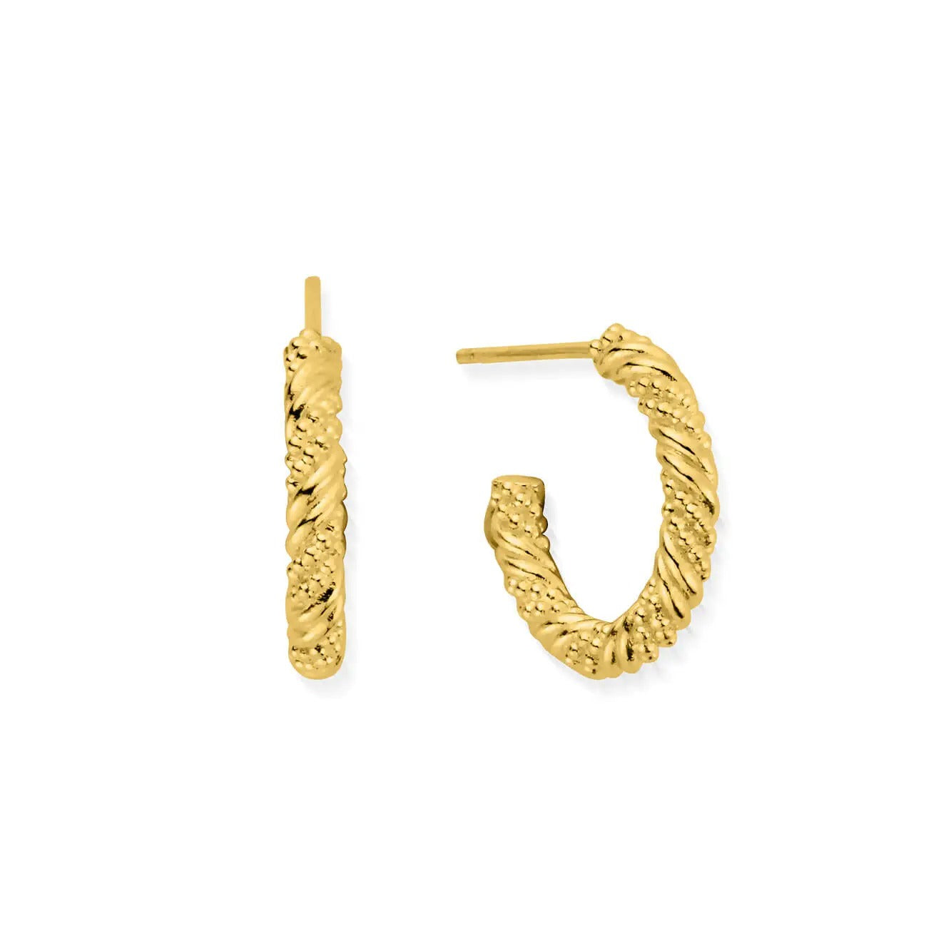 ChloBo Gold Entwined Passion Hoop Earrings