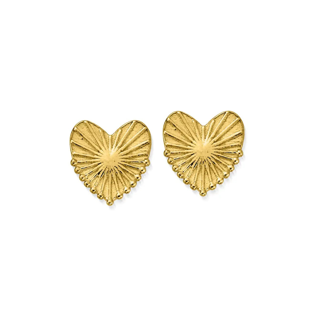 ChloBo Gold Glowing Beauty Stud Earrings