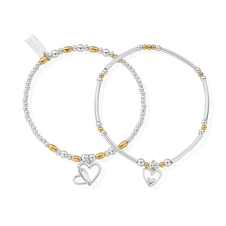 ChloBo Double Devotion Set of 2 Silver & Gold