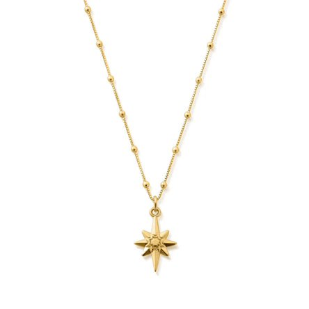 ChloBo Gold Bobble Chain Lucky Star Necklace