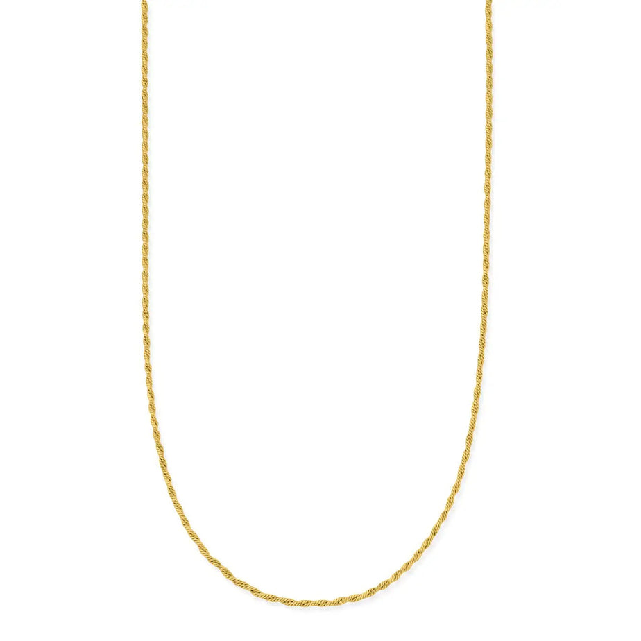 Dainty Rope Chain Necklace Gold