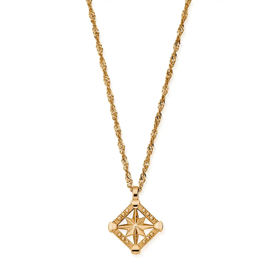 ChloBo Gold Twisted Rope Chain Inner Guidance Necklace