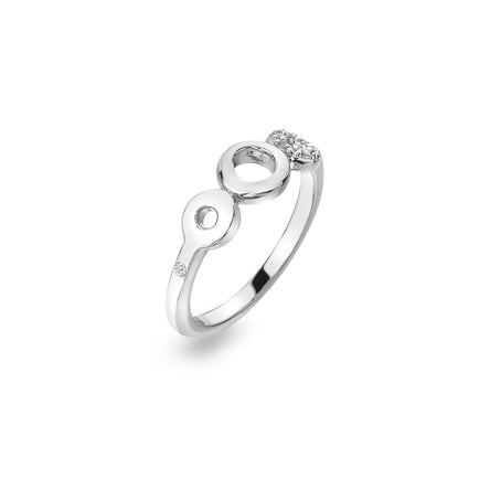 Hot Diamonds Balance White Topaz Ring