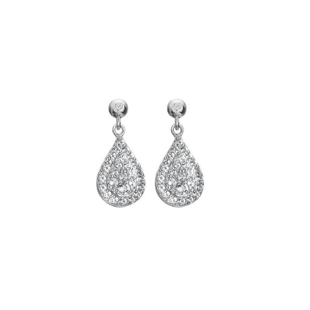 Hot Diamonds Glimmer White Topaz Drop Earrings