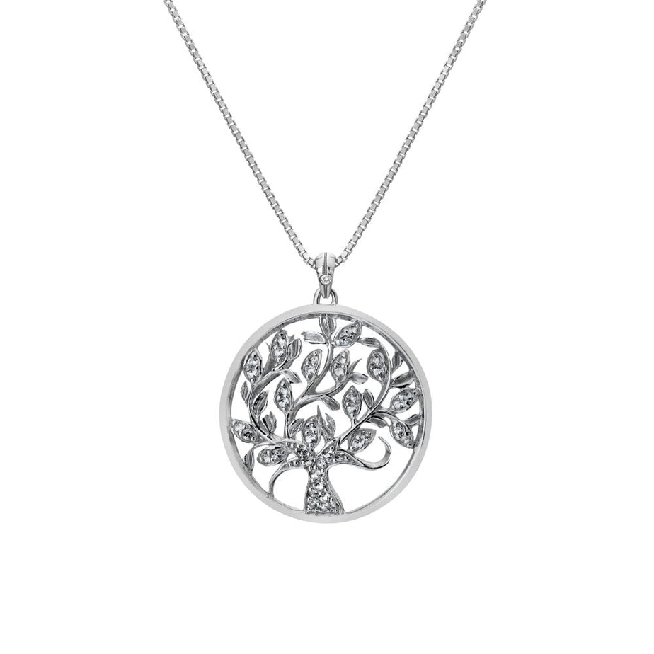 Hot Diamonds Nurture Circle White Topaz Pendant