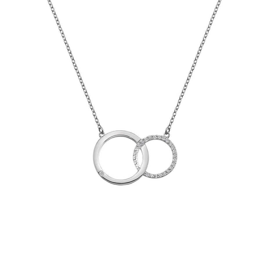 Hot Diamonds Silver Striking Circle Necklace