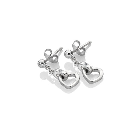 Hot Diamonds Trio Heart Earrings