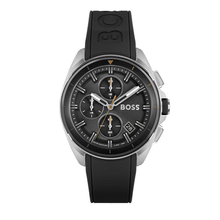 Boss Men Volane Black Silicone strap Chronograph Watch