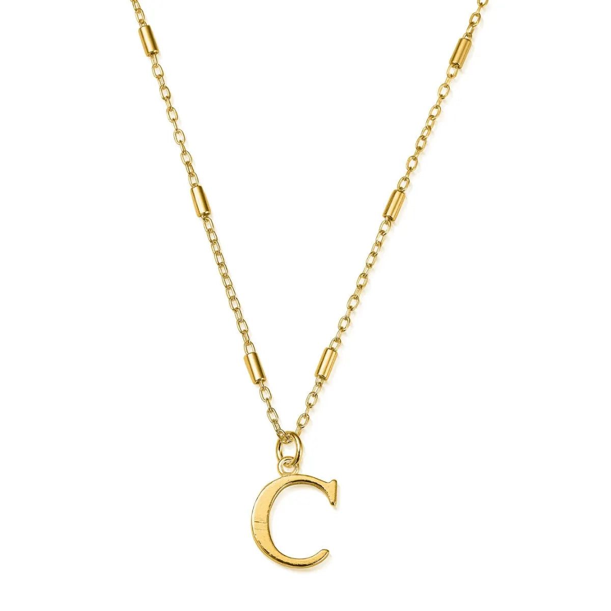 ChloBo Gold Iconic Initial Necklace - C