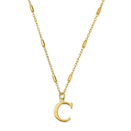 ChloBo Gold Iconic Initial Necklace - C