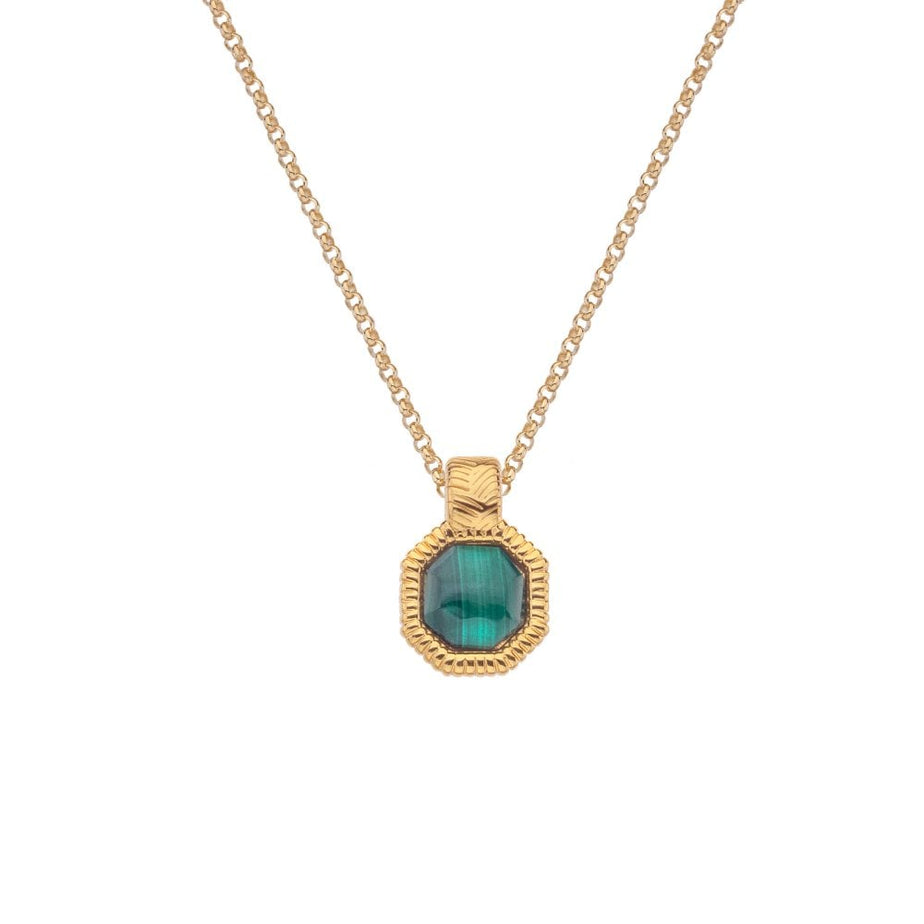 Hot Diamonds X Revive Malachite Pendant