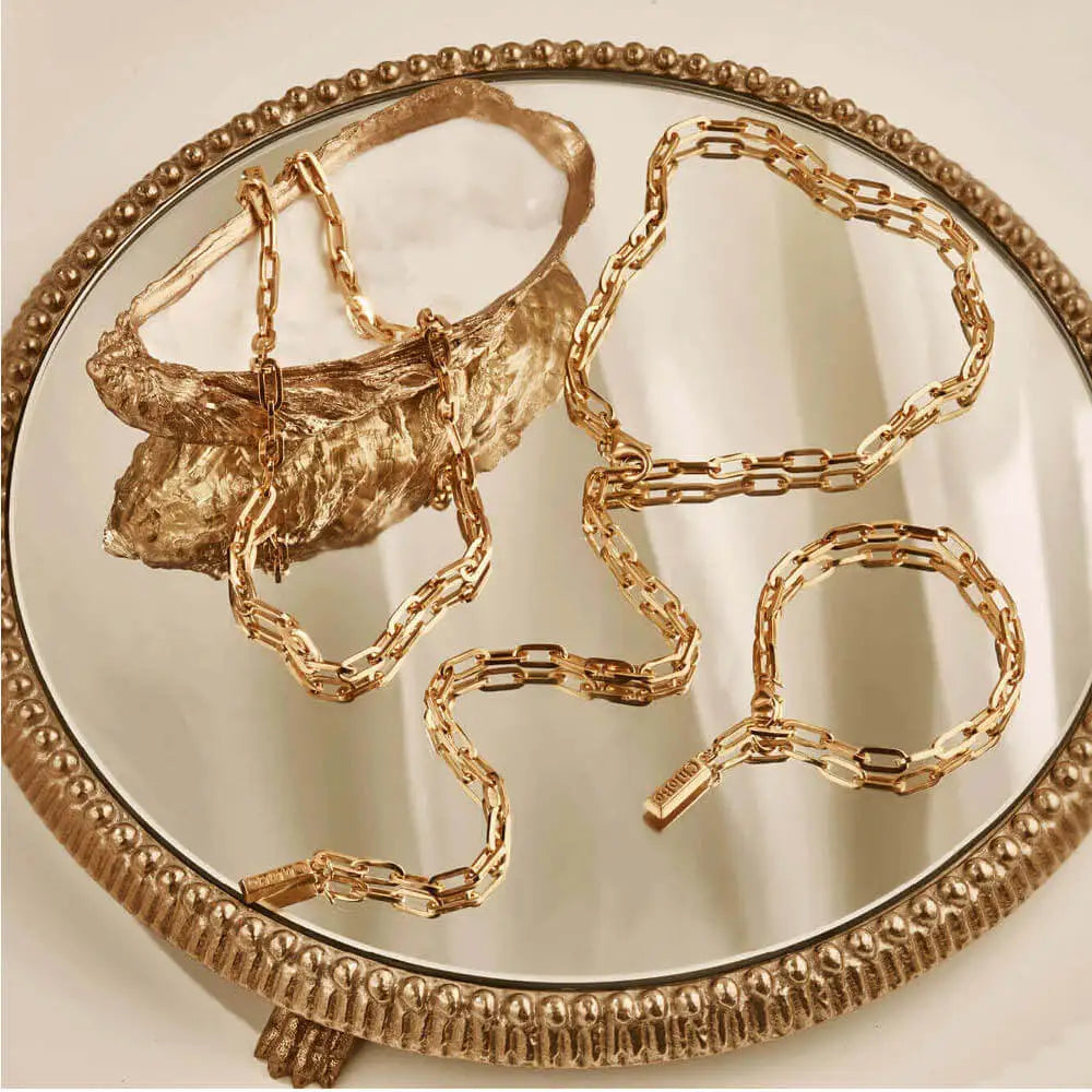 ChloBo Couture Gold Mini Link Necklace