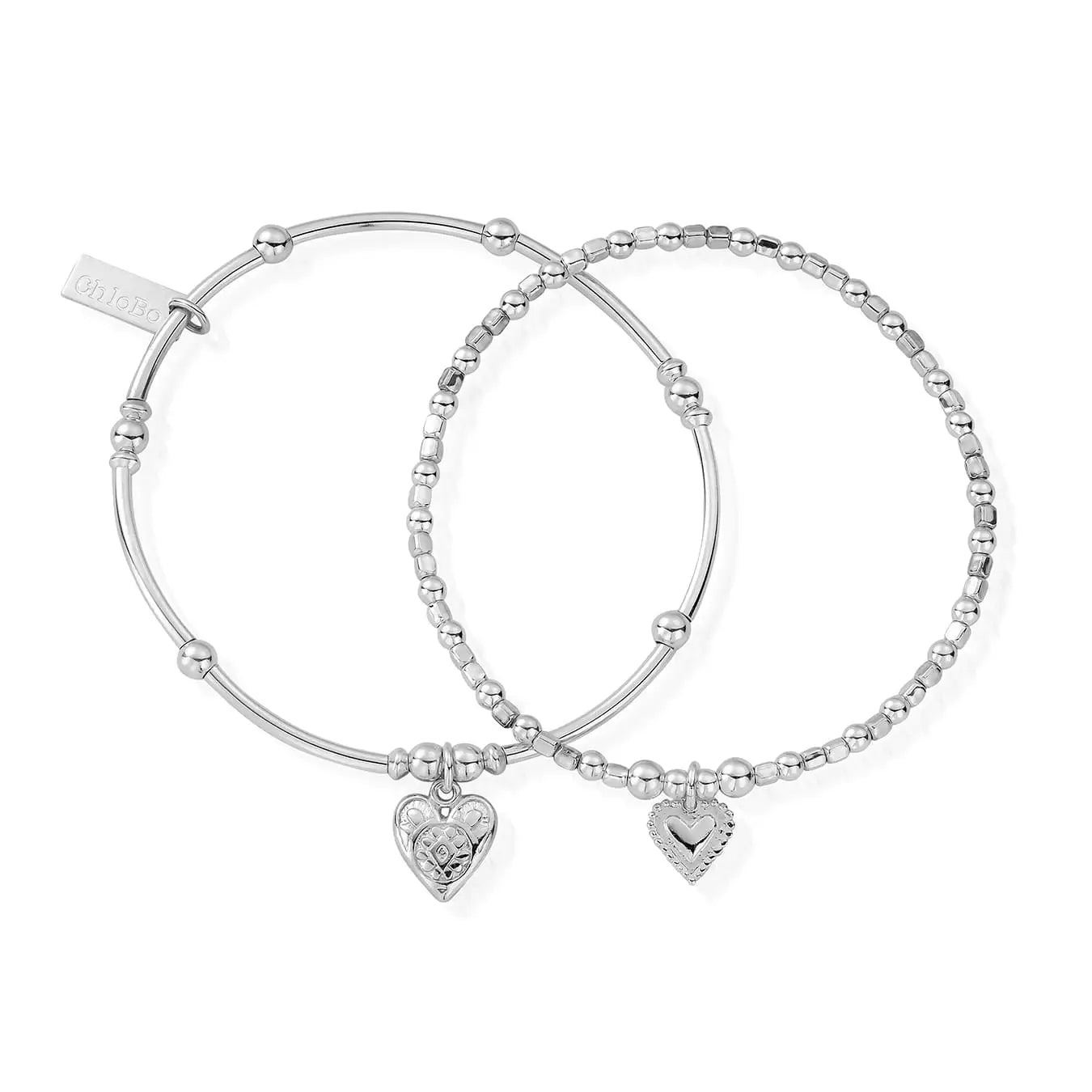 ChloBo Compassion Set of 2 Silver