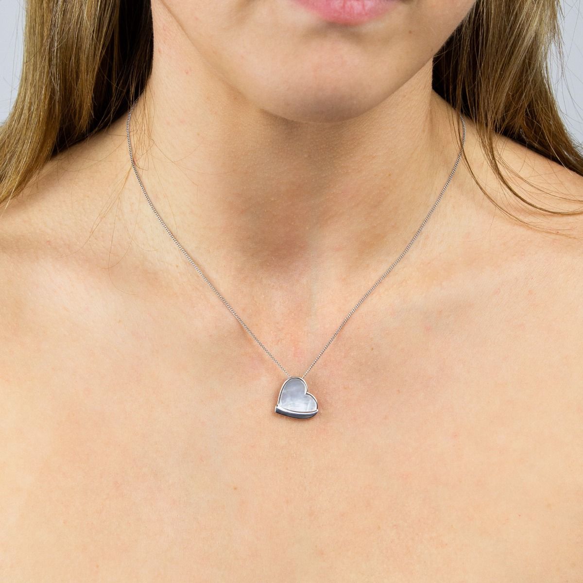 Heart Pendant with Mother of Pearl Centre