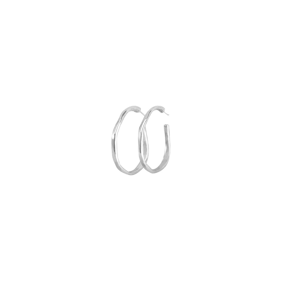 UNO de 50 Silver Tone Hoop Earrings