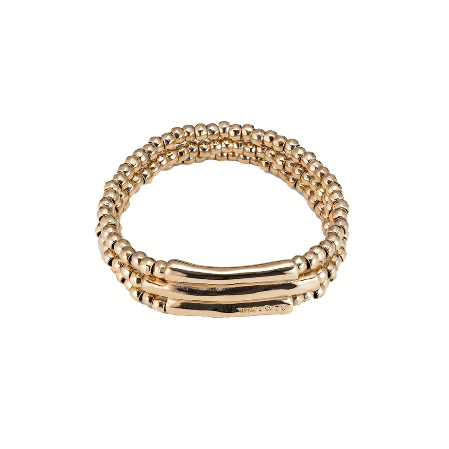 Uno De 50 Gold Heavy Metal bracelet