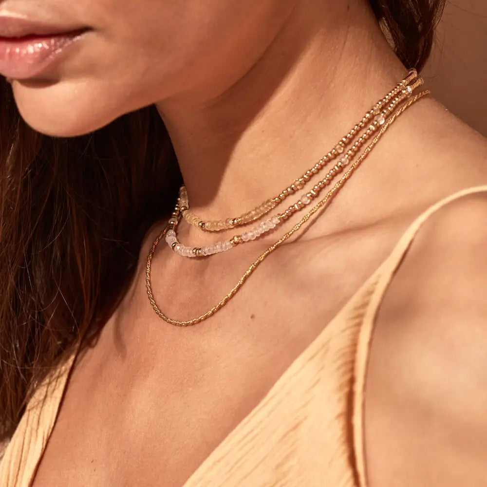 Dainty Rope Chain Necklace Gold